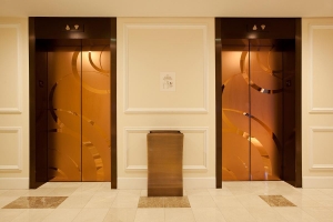 Fused Metal Elevator Doors